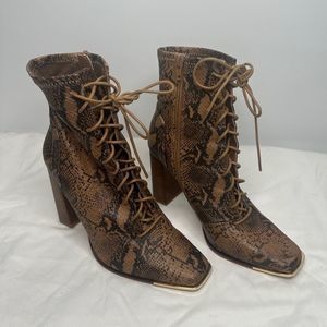 Snake Print Steve Madden Boots​